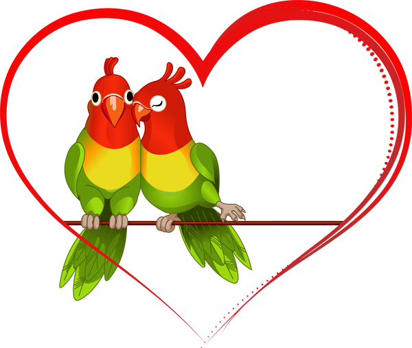 The Lovebirds PNG Clipart Background