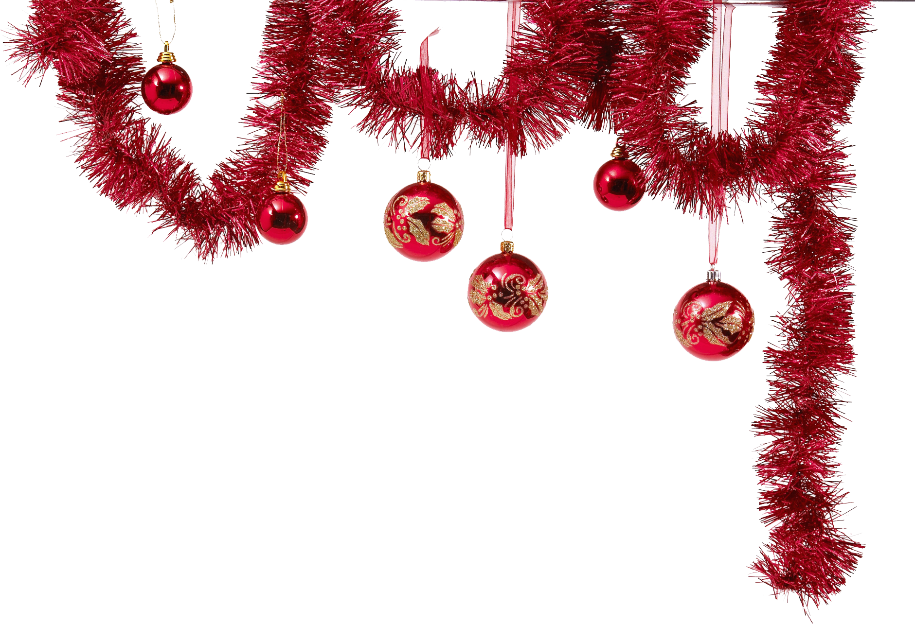 Tinsel PNG Clipart Background HD