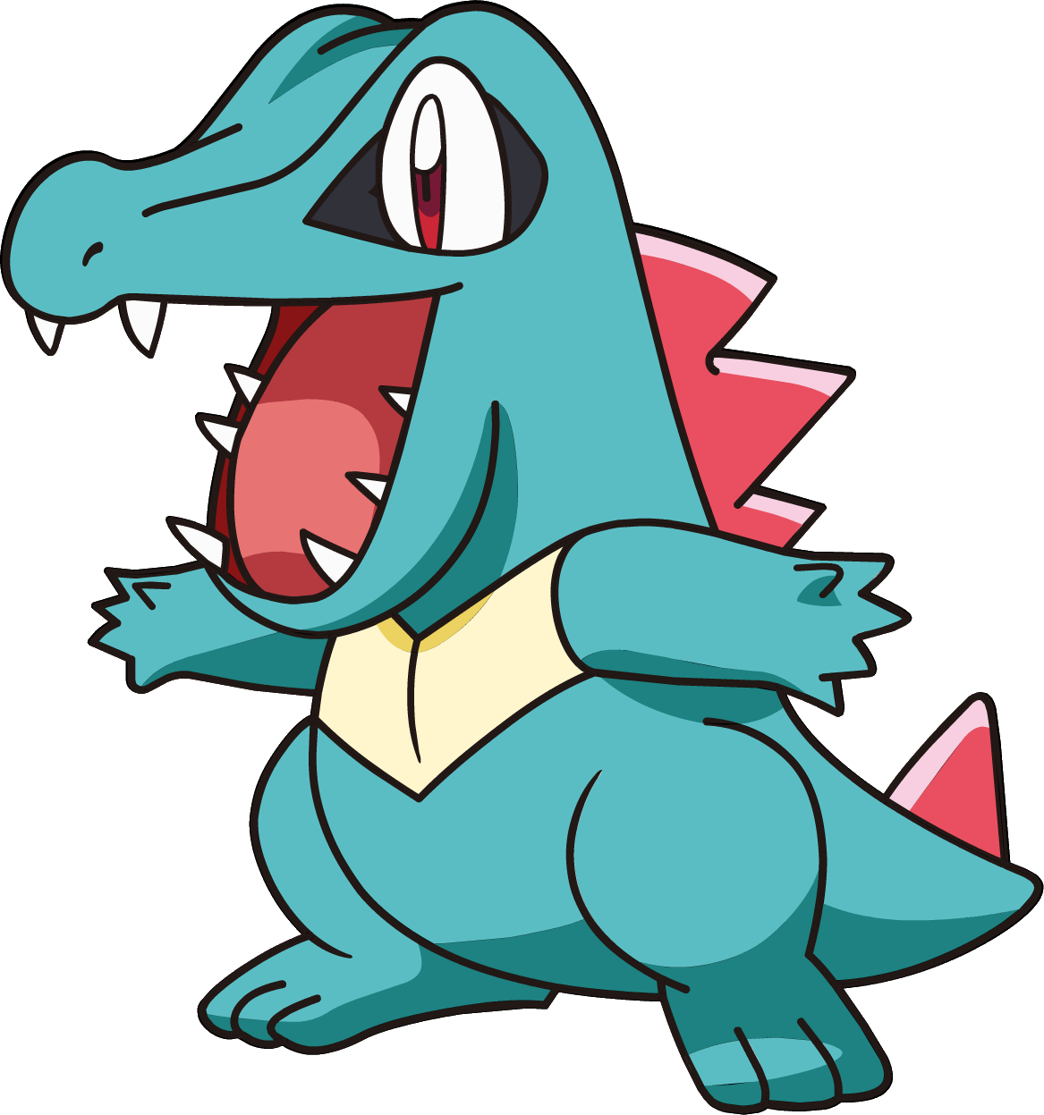 Totodile Pokemon PNG Background Clip Art