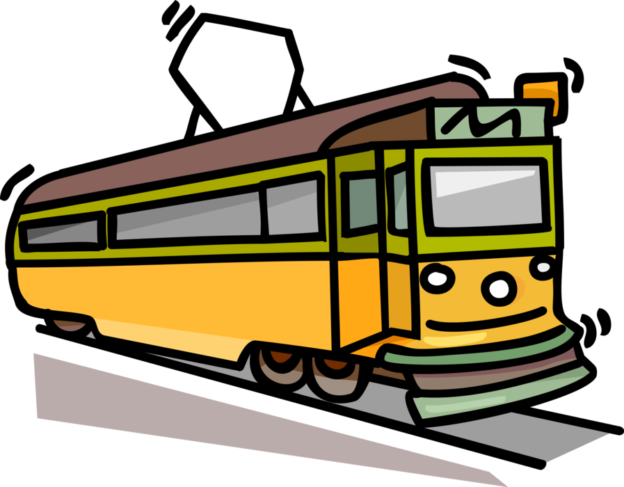 Tram PNG Clipart Background HD
