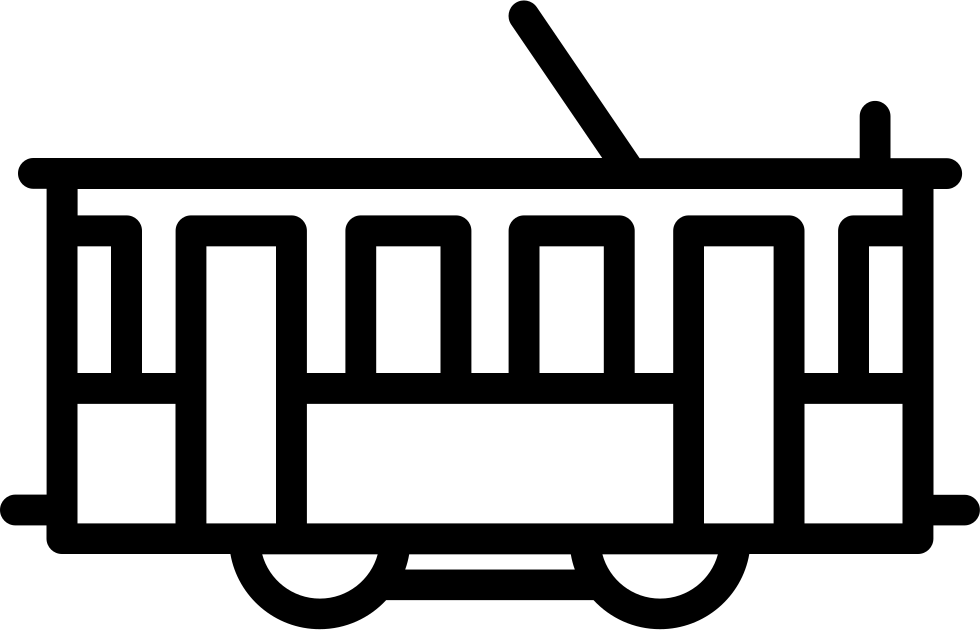 Tram Transparent Clip Art Image
