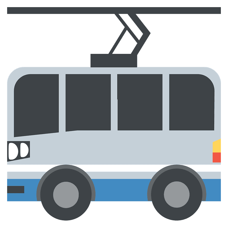 Trolleybus Background PNG Clip Art