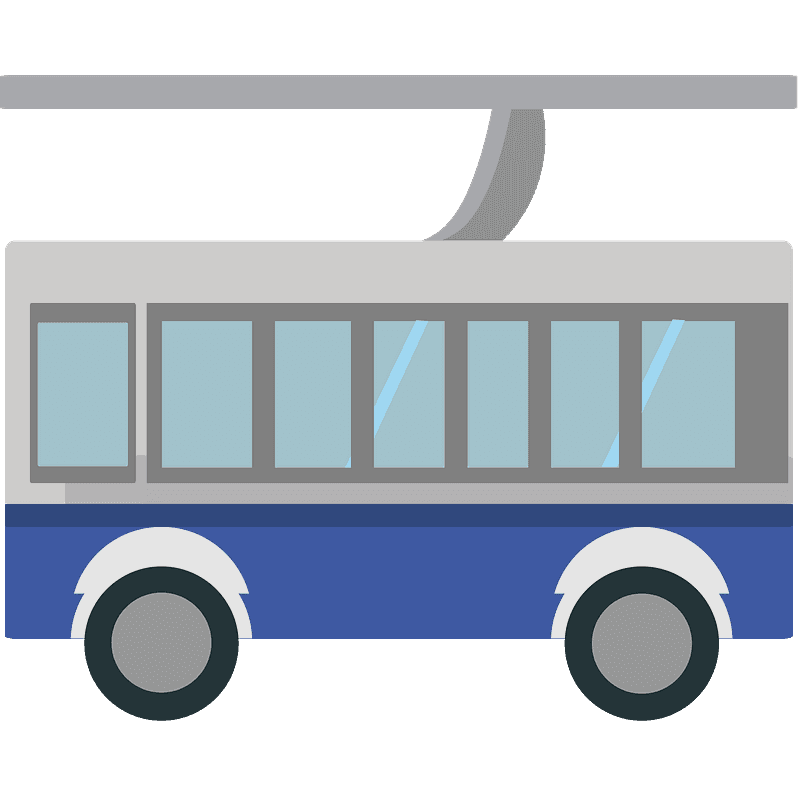 Trolleybus Background PNG Image
