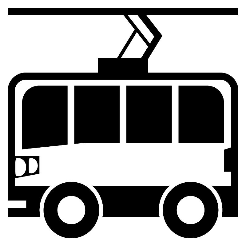 Trolleybus Free PNG Clip Art