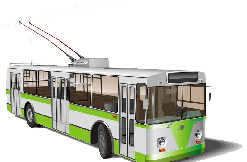 Trolleybus No Background Clip Art