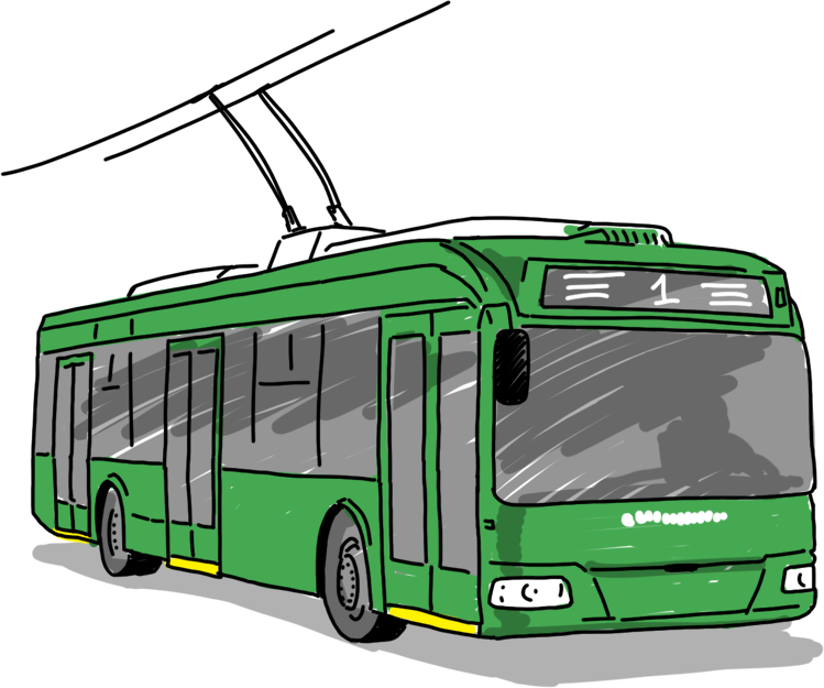 Trolleybus PNG Photo Image