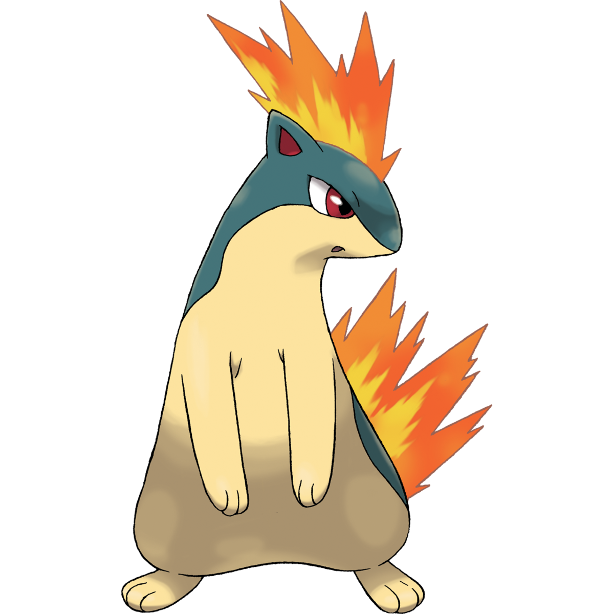 Typhlosion Pokemon Background PNG Image