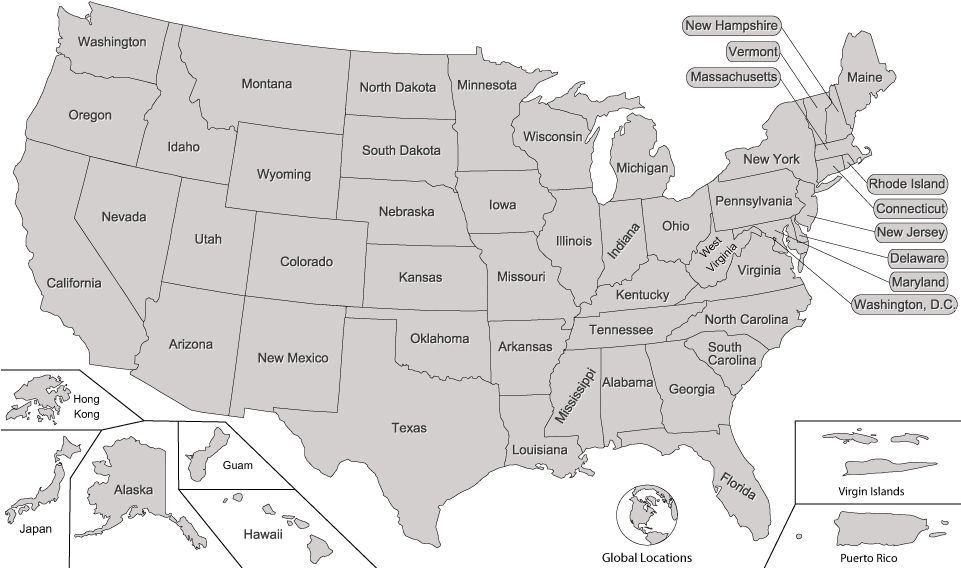 USA Map Transparent Clip Art Background