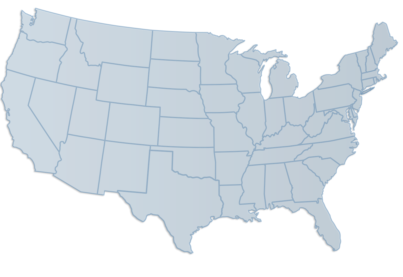 USA Map Transparent Clip Art Image