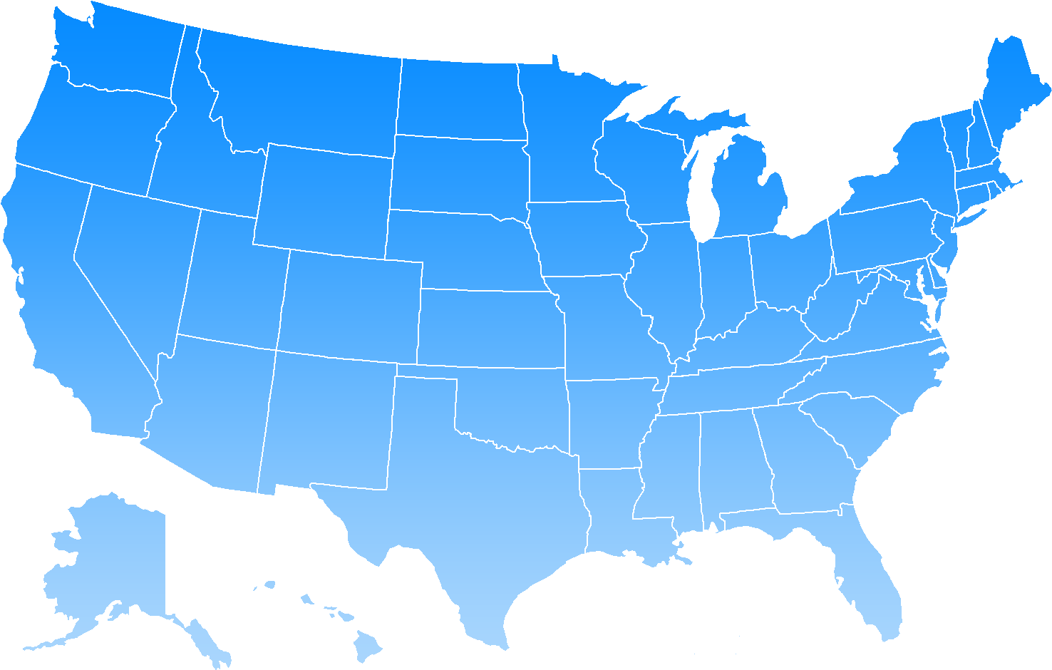 USA Map Transparent Image