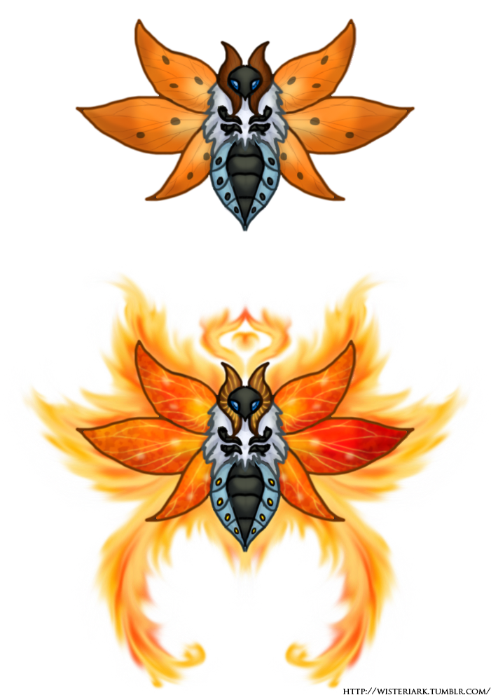 Volcarona Pokemon Background PNG Clip Art