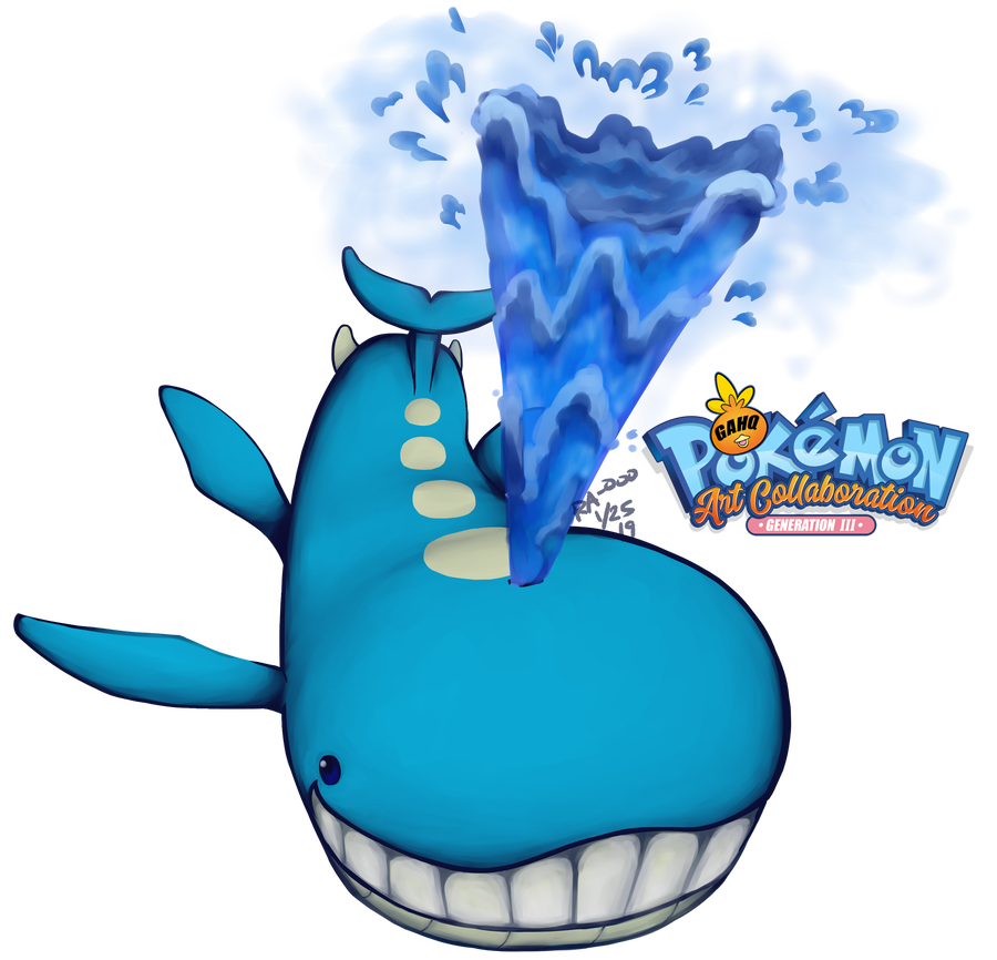 Wailord Pokemon PNG Background Clip Art