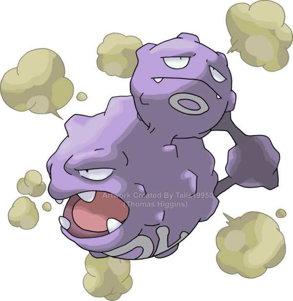 Weezing Pokemon PNG Clipart Background