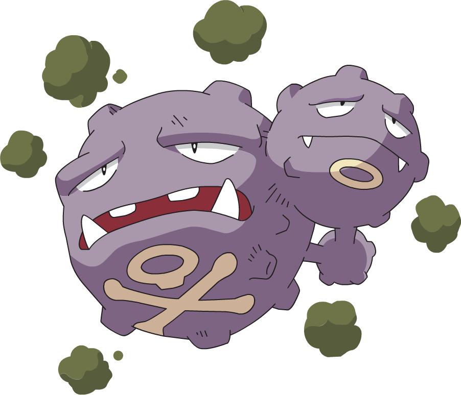 Weezing Pokemon PNG HD Quality