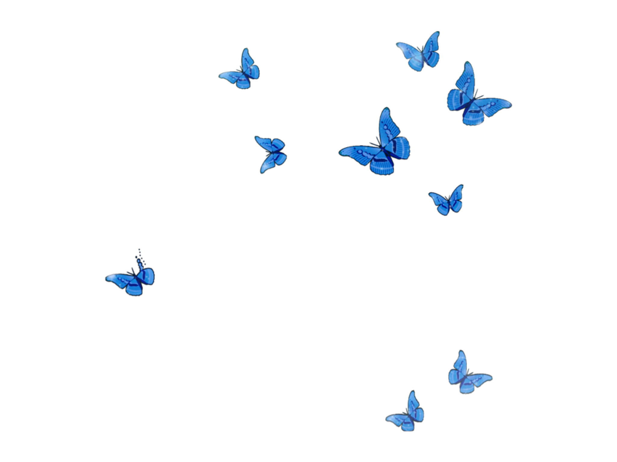 Aesthetic Butterfly PNG Clipart Background