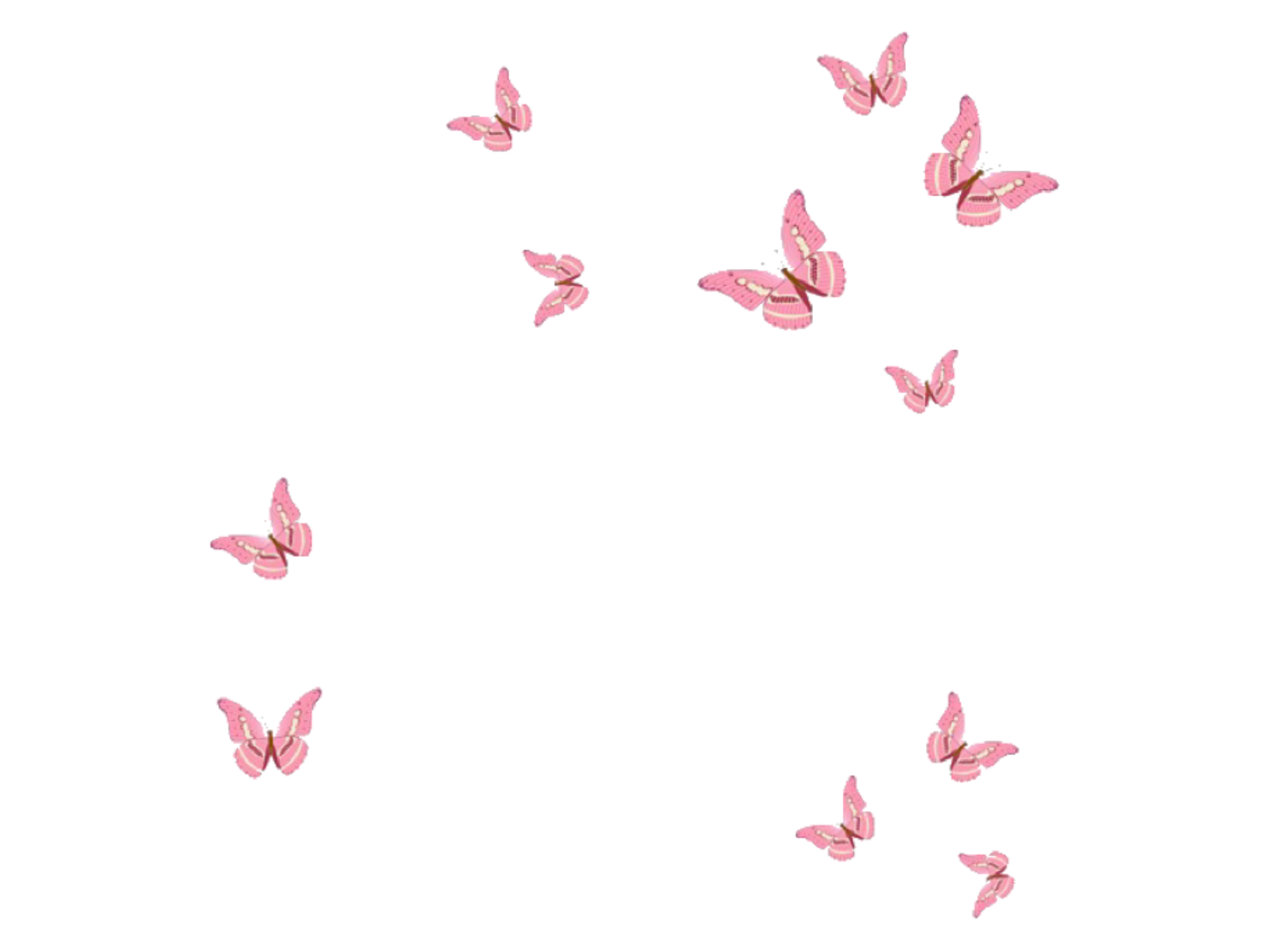 Aesthetic Butterfly Transparent File
