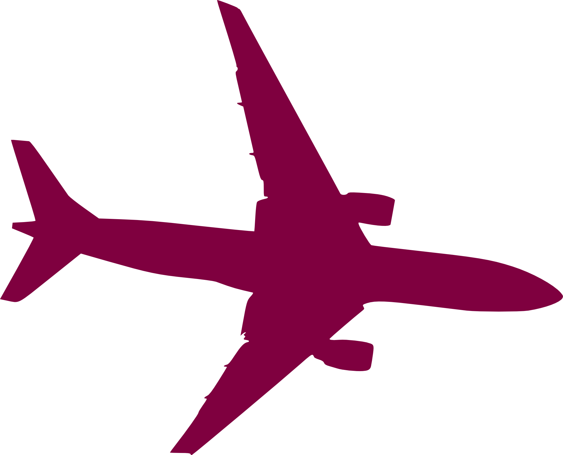 Aesthetic Plane Transparent PNG