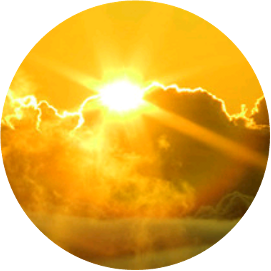 Aesthetic Sun Background PNG