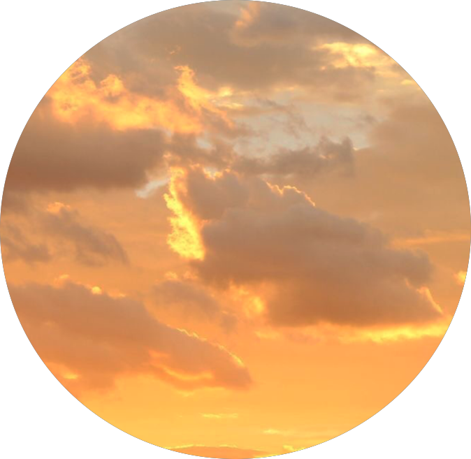 Aesthetic Sunset Background PNG Image