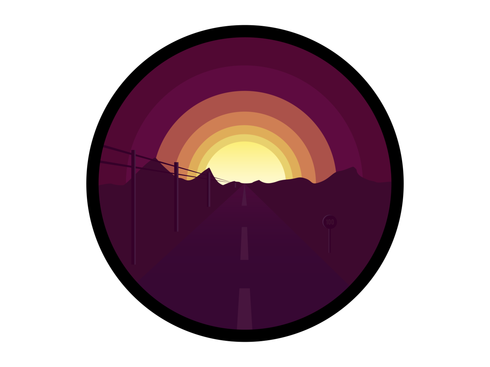 Aesthetic Sunset Transparent Free PNG