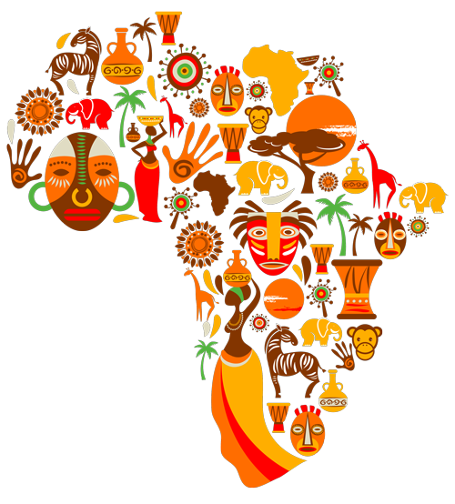 African Art PNG Clipart Background