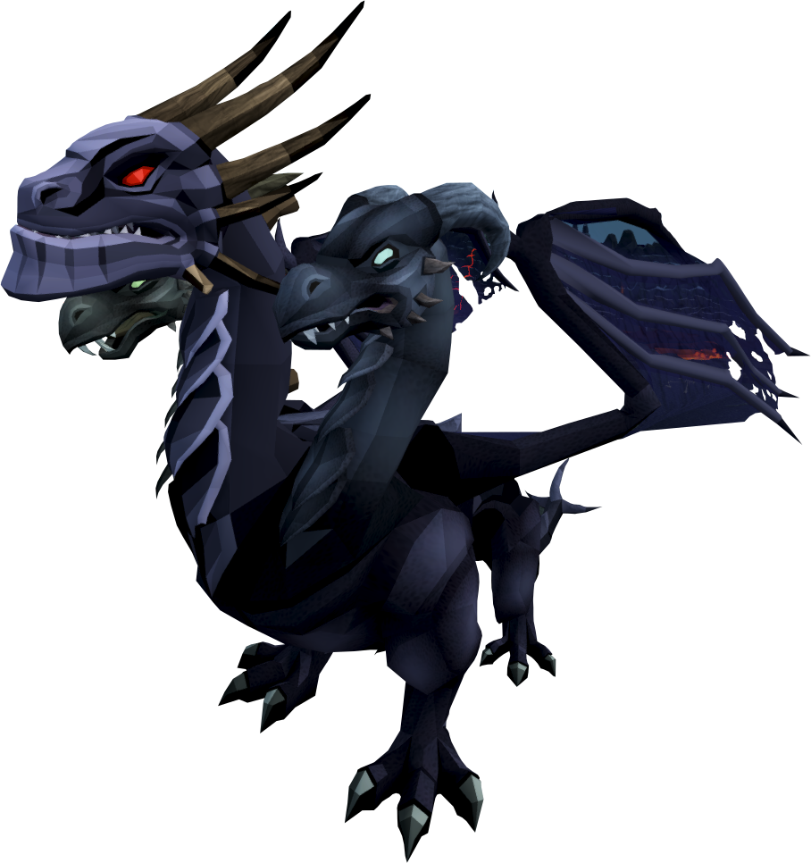 Ancient Black Dragon PNG Background