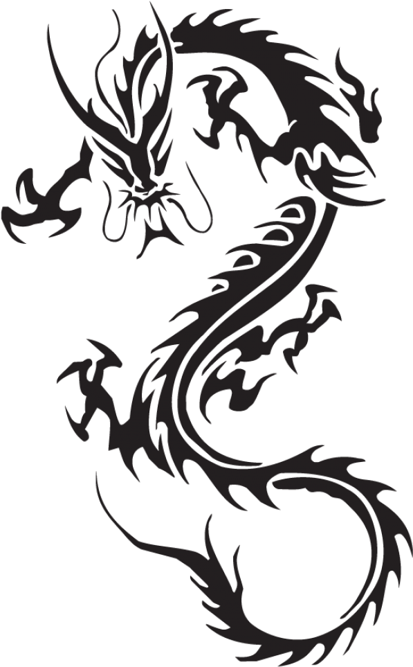 Ancient Black Dragon PNG Clipart Background
