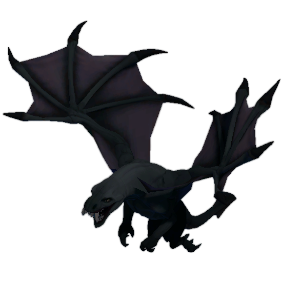 Ancient Black Dragon Transparent Background