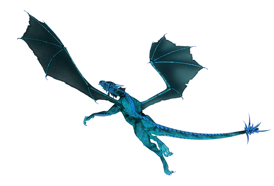 Ancient Blue Dragon Transparent Images
