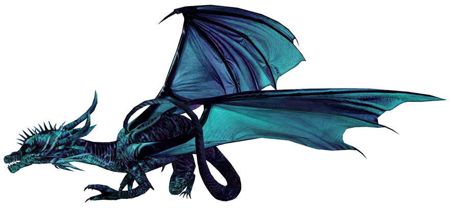 Ancient Blue Dragon Transparent PNG