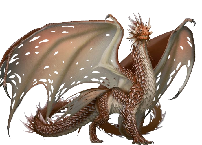 Ancient Copper Dragon PNG Clipart Background