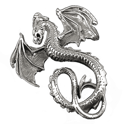 Ancient Silver Dragon Transparent Background