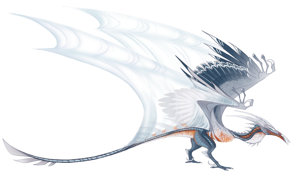 Ancient White Dragon PNG Clipart Background