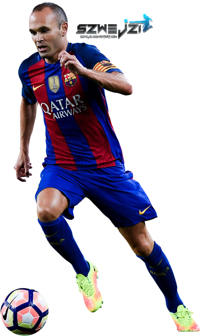 Andres Iniesta Background PNG Image