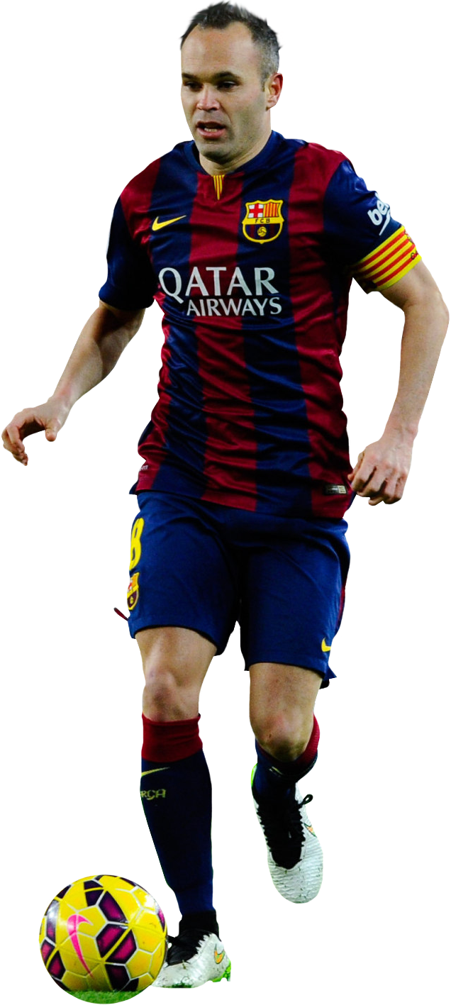 Andres Iniesta PNG Background