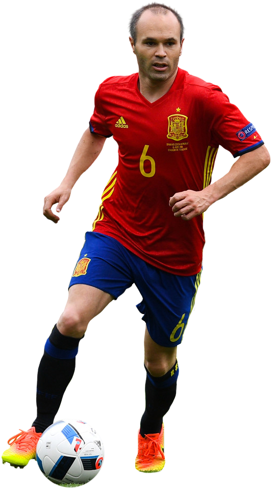 Andres Iniesta PNG HD Quality