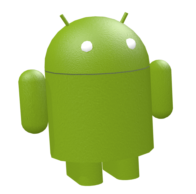Android Toy Green Background PNG Image