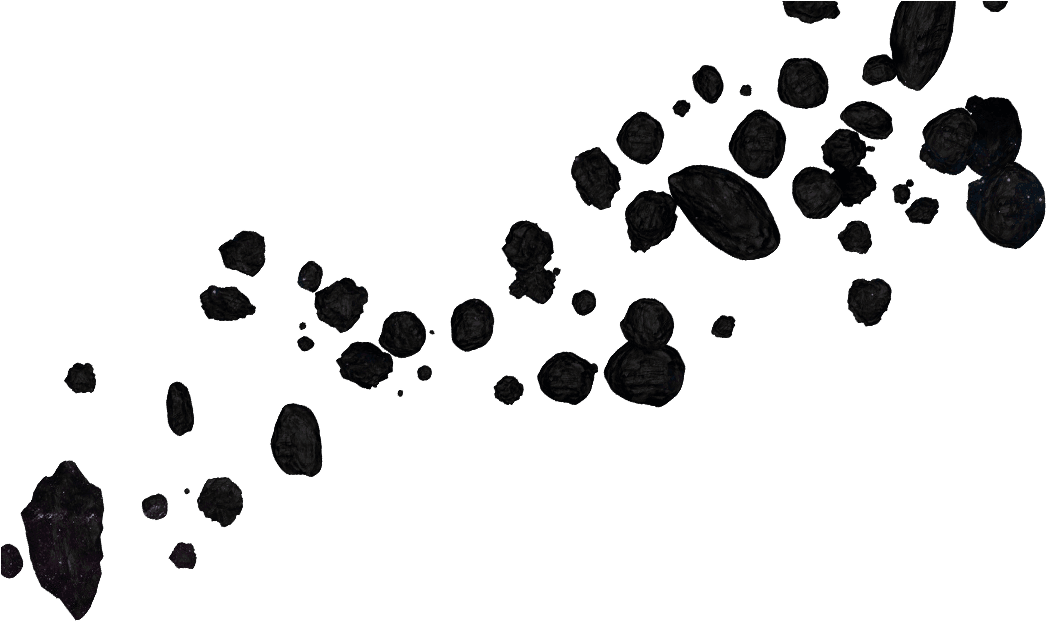 Asteroid Background PNG Image