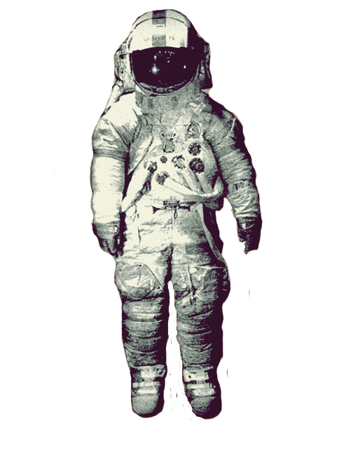 Astronaut Aesthetic Background PNG Image