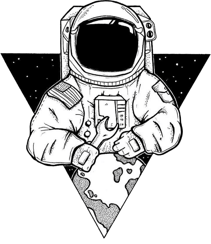 Astronaut Aesthetic PNG Pic Background