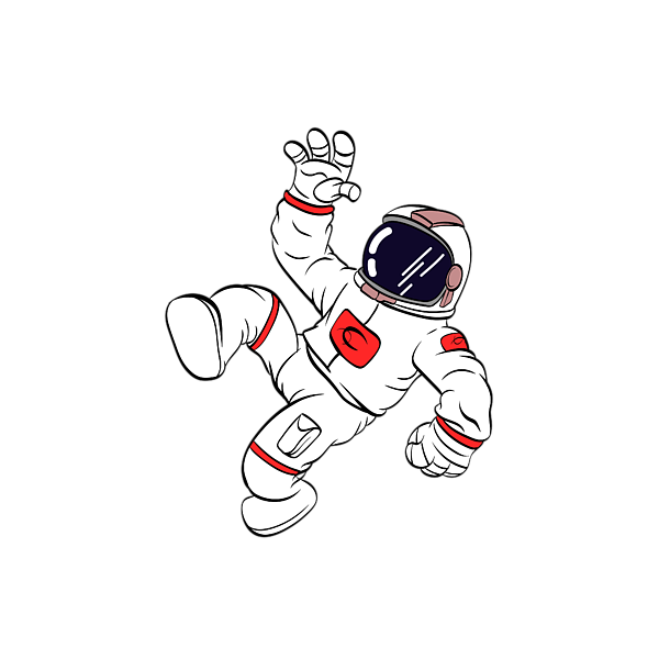 Astronaut Aesthetic Transparent Free PNG