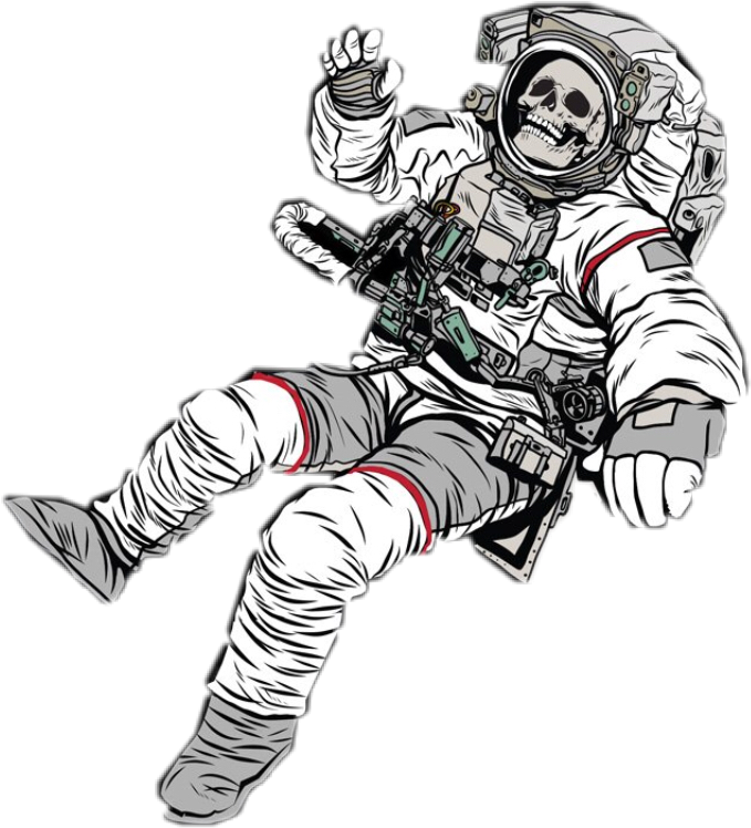 Astronaut Aesthetic Transparent Image