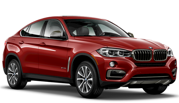 BMW X6 Red Background PNG Image