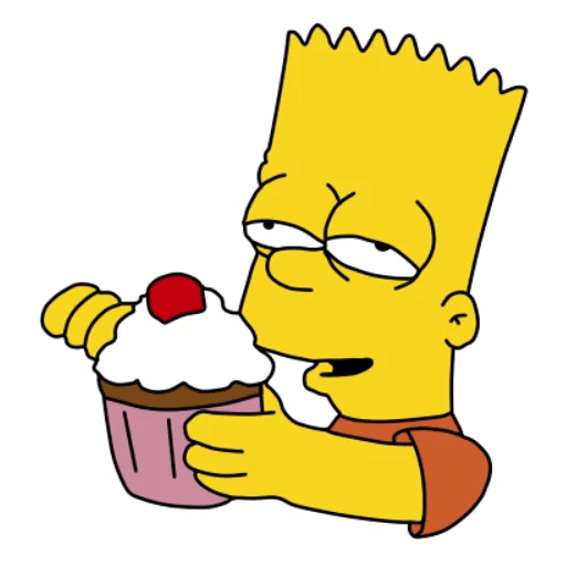 Bart Simpson Aesthetic Background PNG Image
