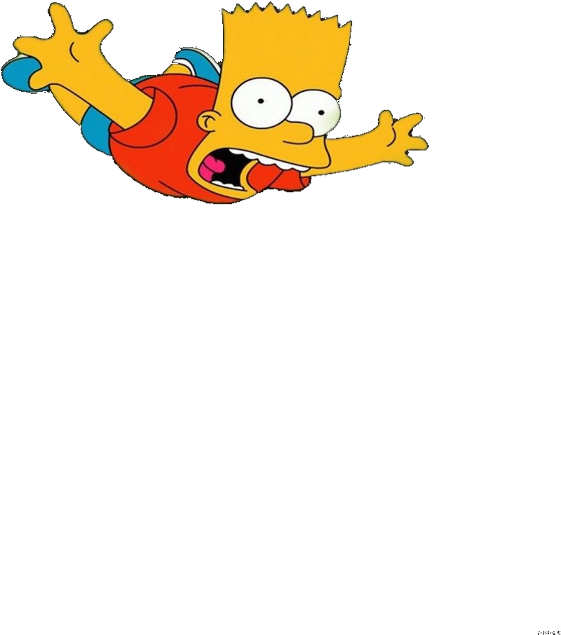 Bart Simpson Aesthetic PNG Clipart Background