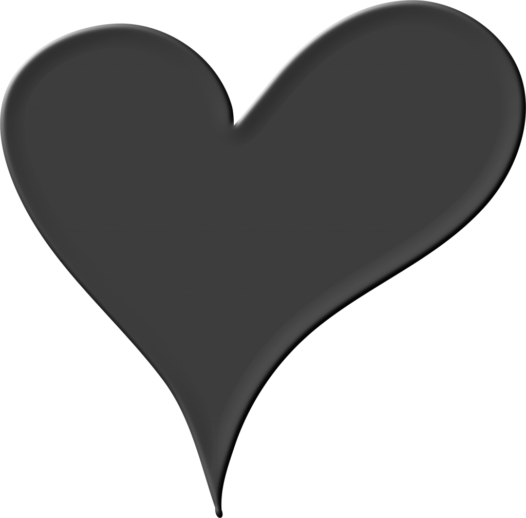 Blackheart PNG Clipart Background