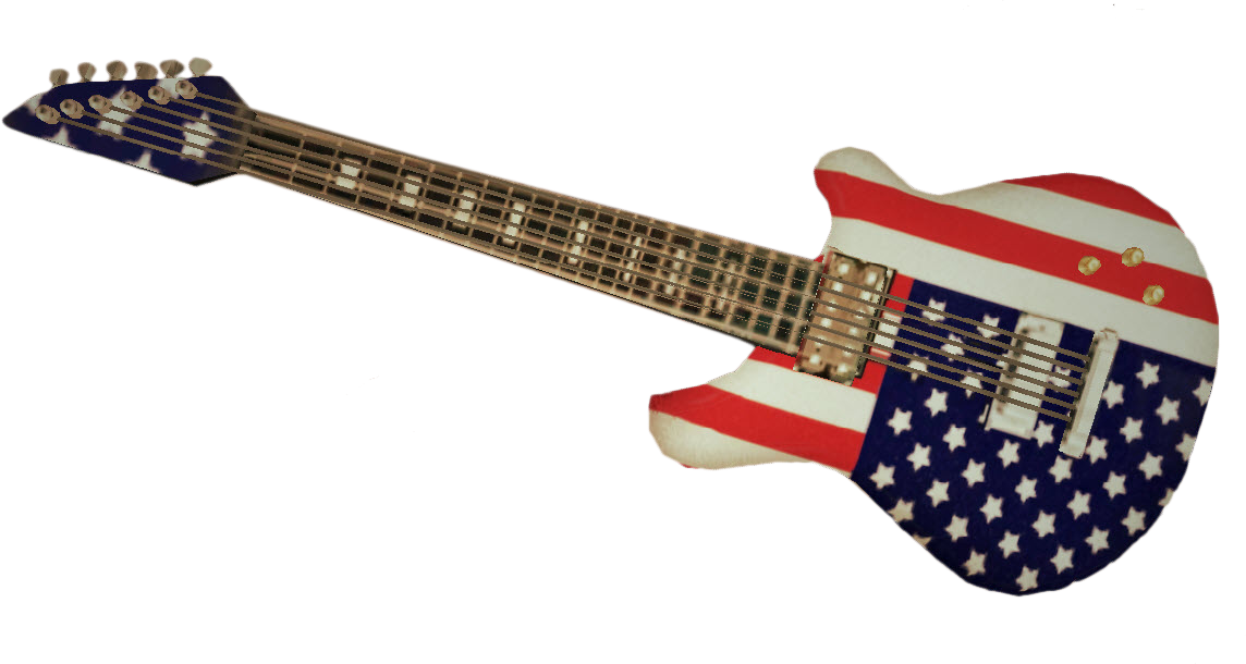 Electric Guitars Background PNG