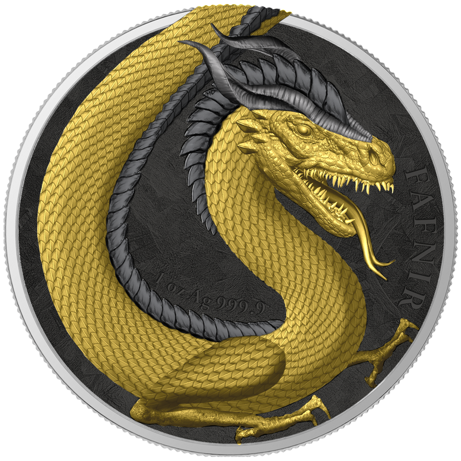 Fafnir Dragon Background PNG Image