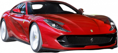 Ferrari 812 Superfast Background PNG Image
