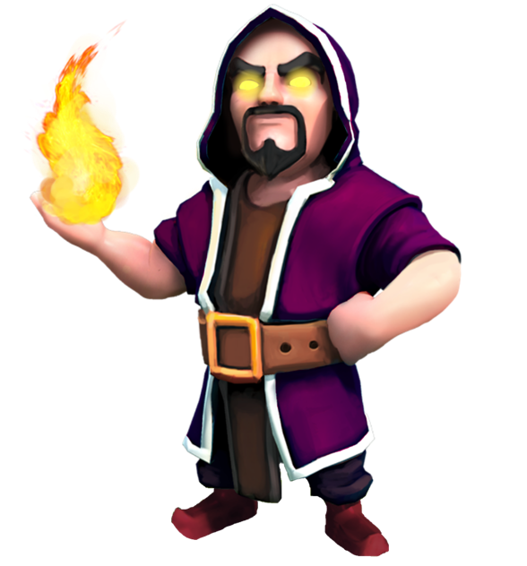 Fire Wizard Background PNG Image